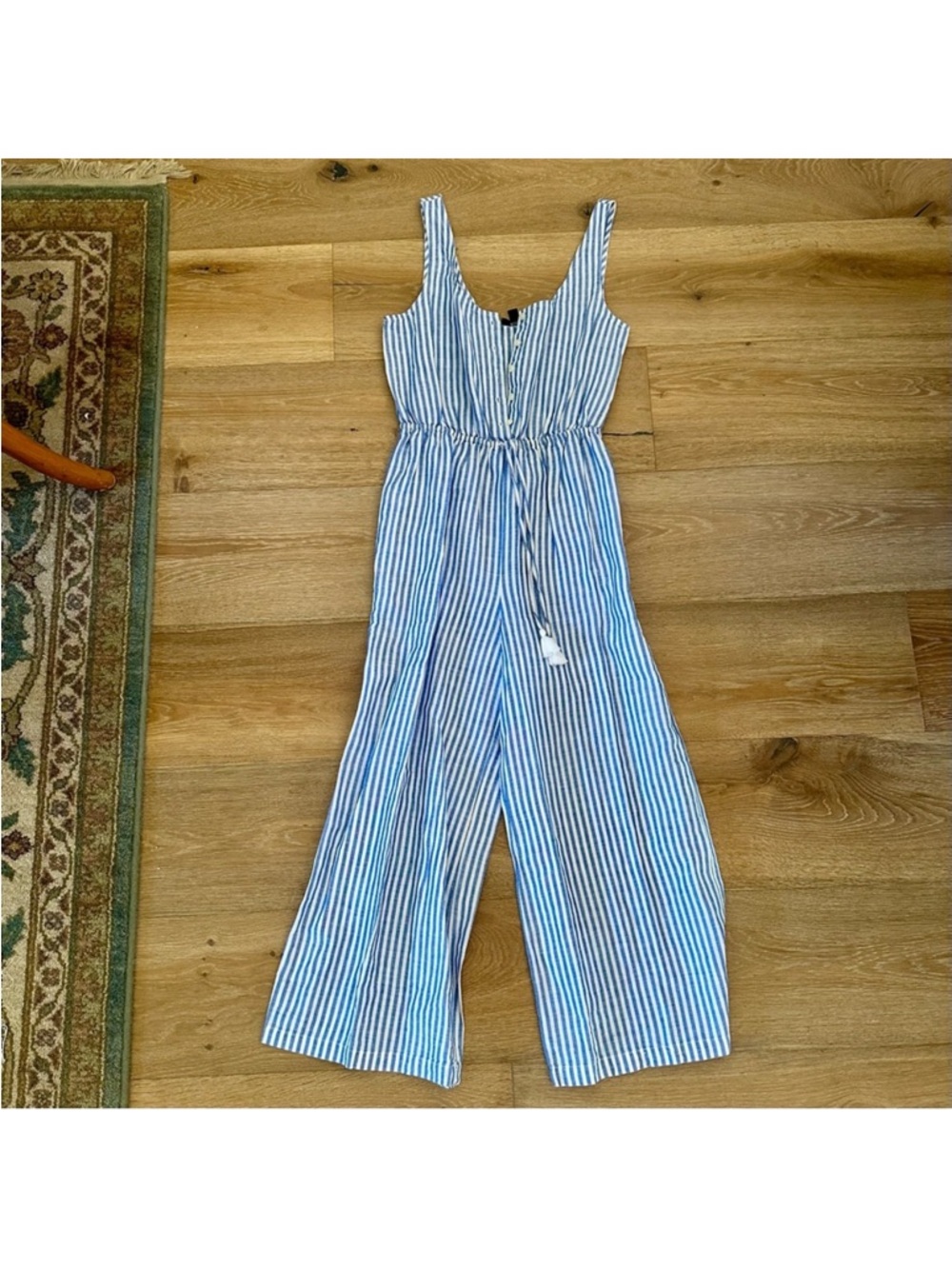 J.crew Linen Cotton Jumpsuit